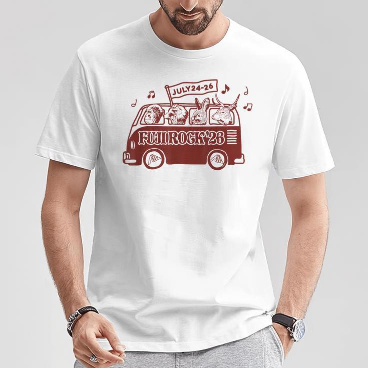 Fuji Rock 2026 Animal Amazon Limited Yellow Tシャツ 面白い贈り物