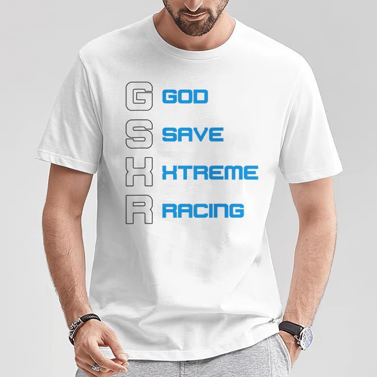 Gixxer、Evolution、Gsxr、ロードレース、オートバイ、オートバイ、バイク。 Tシャツ 面白い贈り物