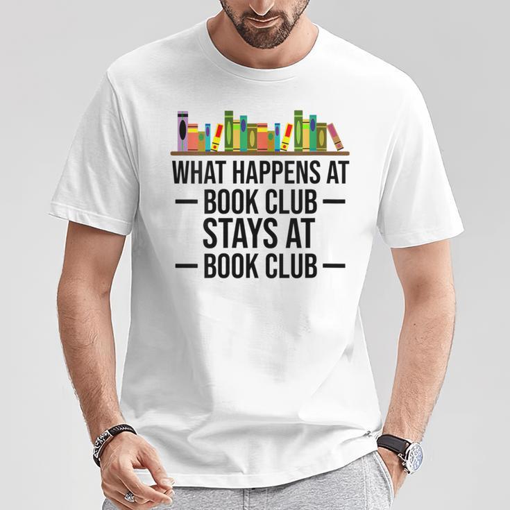 What Happens At Book Club Stay At Book Club Women T-Shirt Unique Gifts What Happens At Book Club Stay At Book Club Women T-Shirt Unique Gifts