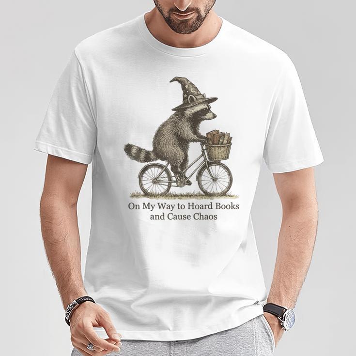 On My Way To Hoard Books And Cause Chaos T-Shirt Unique Gifts