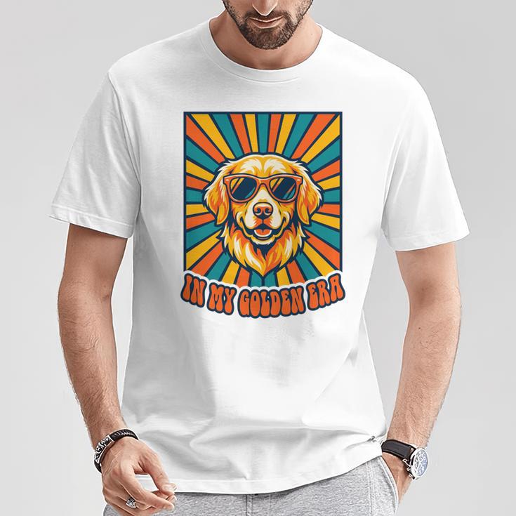 In My Golden Era レトロレトリバー ドッグサングラス グラフィックtシャツ 長袖tシャツ Tシャツ 面白い贈り物