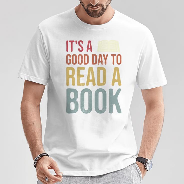 It's A Good Day To Read A Book Vintage T-Shirt Unique Gifts It's A Good Day To Read A Book Vintage T-Shirt Unique Gifts