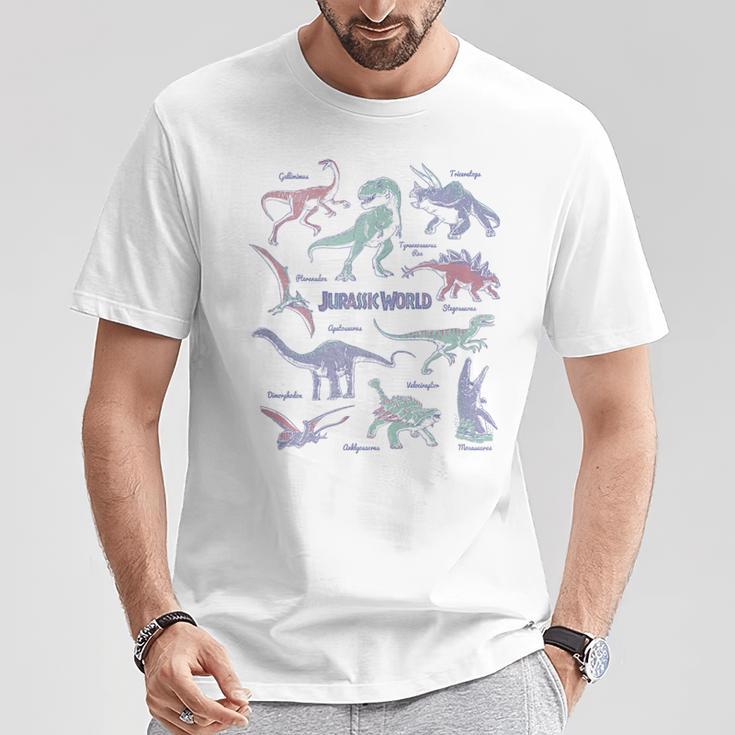 Jurassic World Dinosaurs Textbook Page T-Shirt Unique Gifts