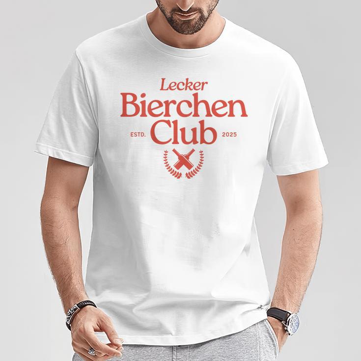 Lecker Bierchen Club Retro Team Malle Daydrinking Backprint T-Shirt Lustige Geschenke