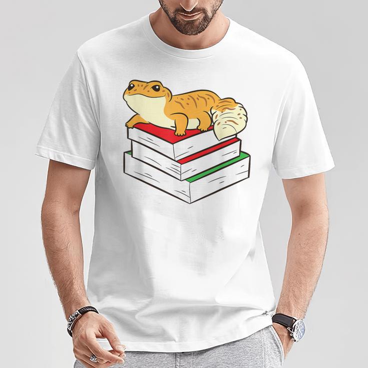 Leopard Gecko Sleeping Books Reading Geckos T-Shirt Unique Gifts Leopard Gecko Sleeping Books Reading Geckos T-Shirt Unique Gifts