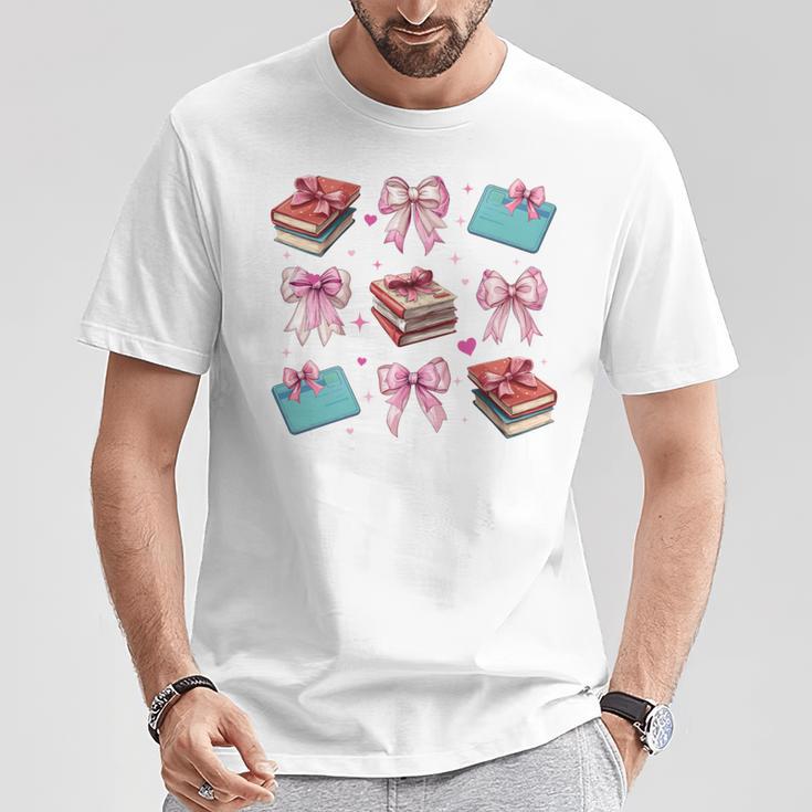 Librarian Library Books Girl Coquette Bow Pink Mom T-Shirt Unique Gifts Librarian Library Books Girl Coquette Bow Pink Mom T-Shirt Unique Gifts