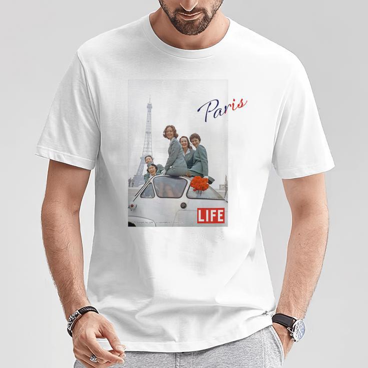 Life Picture Collection トラベル（９） エッフェル塔 ／ フランス ／ パリ Tシャツ 面白い贈り物
