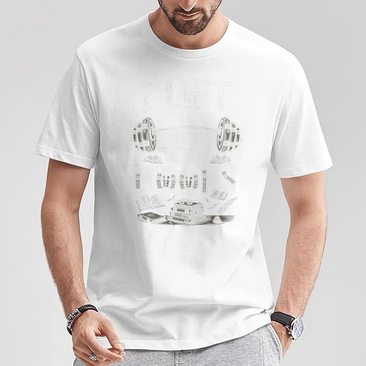 I Lift So I Can Carry More Books Reading Reader Book Workout Premium Tri-Blend T-Shirt Unique Gifts