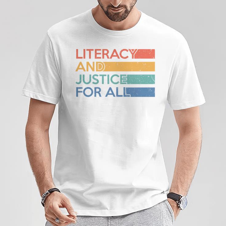 Literacy And Justice For All Reading Book Club Librarian Premium Tri-Blend T-Shirt Unique Gifts Literacy And Justice For All Reading Book Club Librarian Premium Tri-Blend T-Shirt Unique Gifts