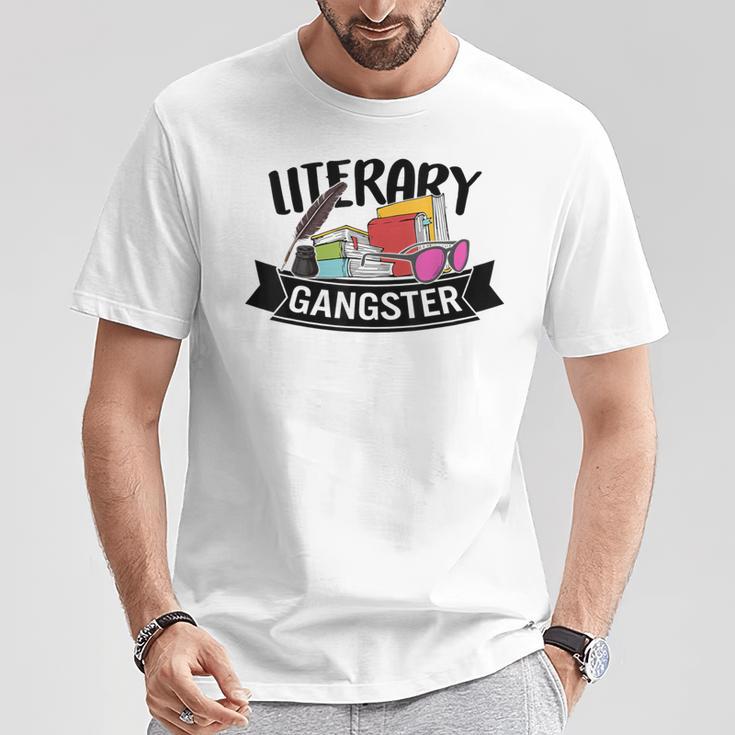 Literary Gangster Book Lover Bookish Bookworm Reader For Her T-Shirt Unique Gifts Literary Gangster Book Lover Bookish Bookworm Reader For Her T-Shirt Unique Gifts