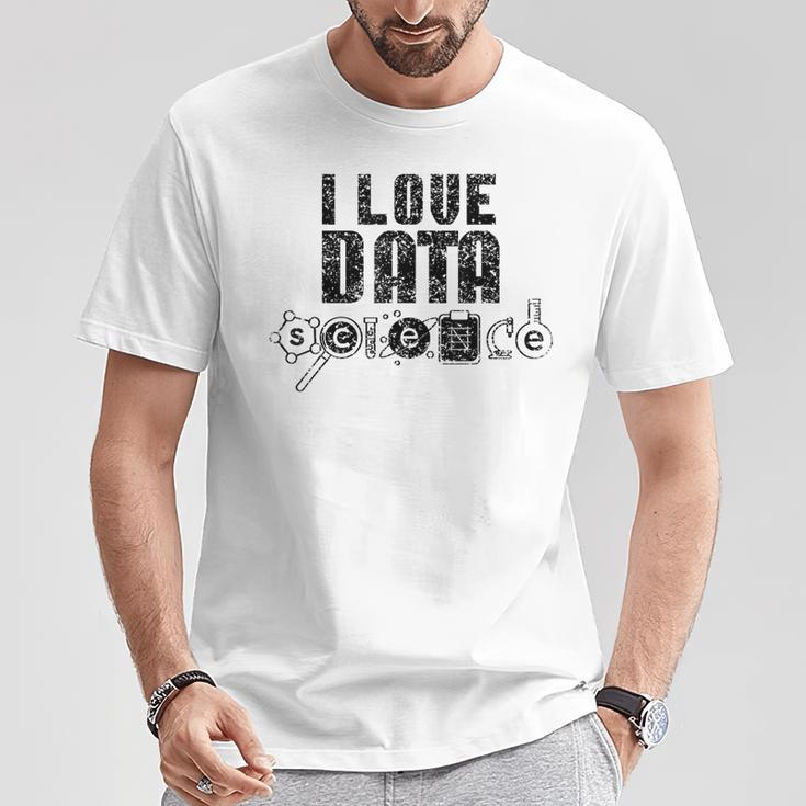 I Love Datacience Analytics アナリストサイエンティスト Tシャツ 面白い贈り物