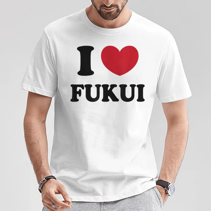 I Love Fukui 福井が大好き Tシャツ 面白い贈り物
