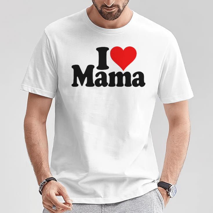 I Love Heart Mama Mother's Day Mommy Mother。 Tシャツ 面白い贈り物