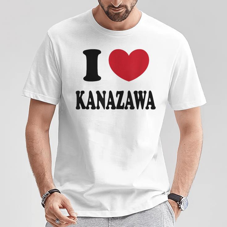I Love Kanazawa アイ・ラブ・金沢 Tシャツ 面白い贈り物