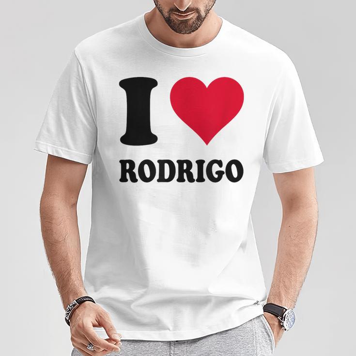 I Love Rodrigo Tシャツ 面白い贈り物