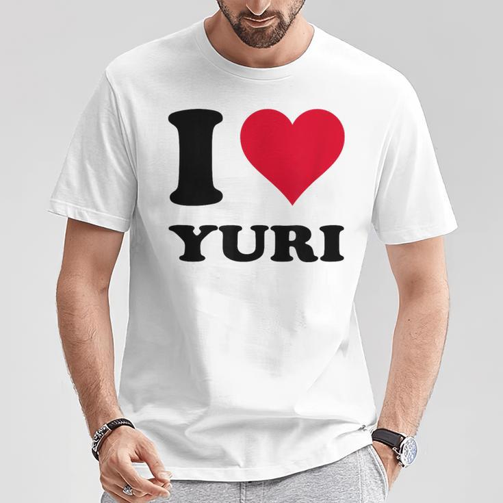 I Love Yuri Tシャツ 面白い贈り物