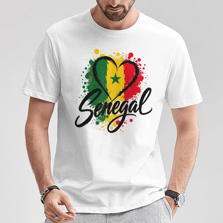 I Loveenegal 休暇 旅行 旗 お土産 ハート ツーリスト Tシャツ 面白い贈り物