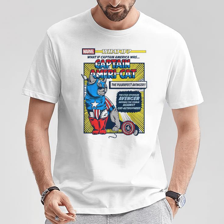 Marvel What If Captain Ameri-Cat Comic Book Cover T-Shirt Unique Gifts Marvel What If Captain Ameri-Cat Comic Book Cover T-Shirt Unique Gifts