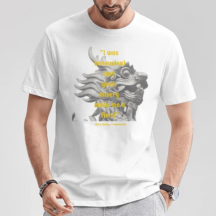 Mary Shelley Frankenstein Quote Book Lover T-Shirt Unique Gifts