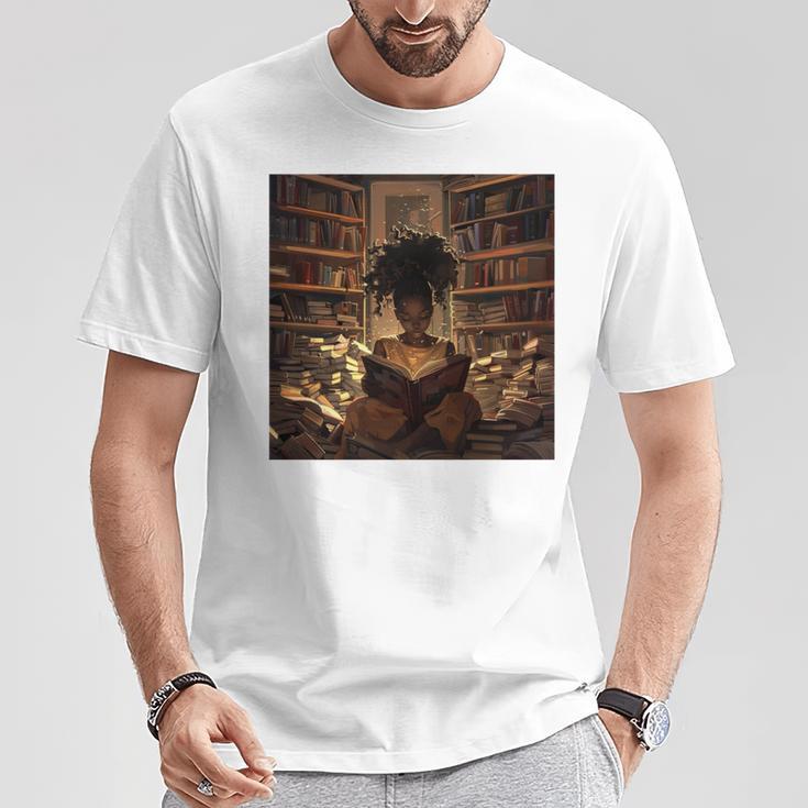 Melanin Afro Women Educated Reading Book History Comfort Colors Crop Top T-Shirt Unique Gifts