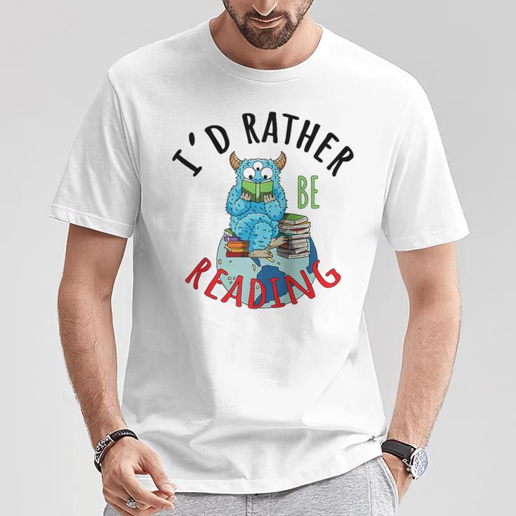 Monster Love Reading Animal Book Lover I'd Rather Be Reading Raglan Baseball Tee T-Shirt Unique Gifts Monster Love Reading Animal Book Lover I'd Rather Be Reading Raglan Baseball Tee T-Shirt Unique Gifts