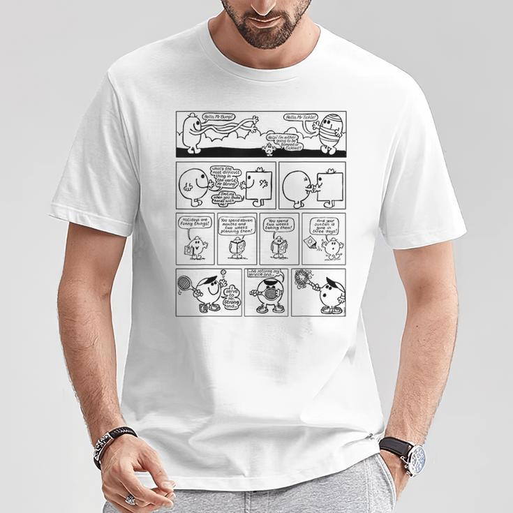 Mr Men Retro Comic Book Strip 70s & T-Shirt Unique Gifts Mr Men Retro Comic Book Strip 70s & T-Shirt Unique Gifts