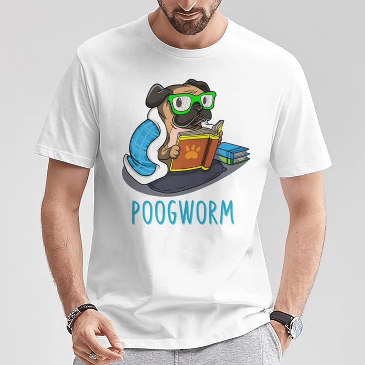Nerdy Pug Reading Books Poogworm Pug Bookworm T-Shirt Unique Gifts Nerdy Pug Reading Books Poogworm Pug Bookworm T-Shirt Unique Gifts