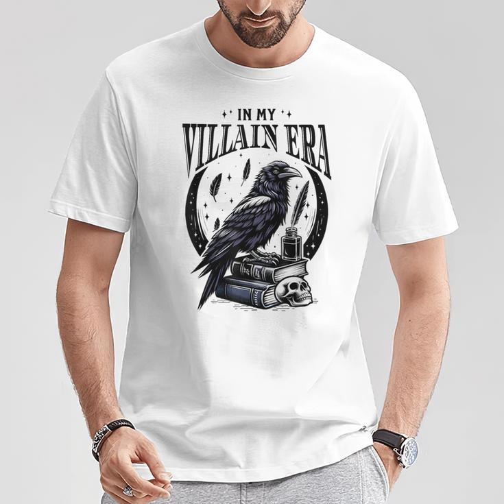 Novel Book Reading Dark Romance Romantasy Lover NS In My Villain Era Morally Grey Books Novel Lover Bookworm T-Shirt Unique Gifts