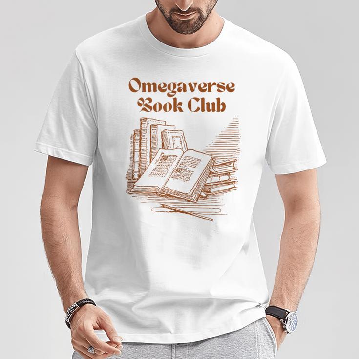 Omegaverse Book Club Reading Alpha Beta Omega Romance T-Shirt Unique Gifts