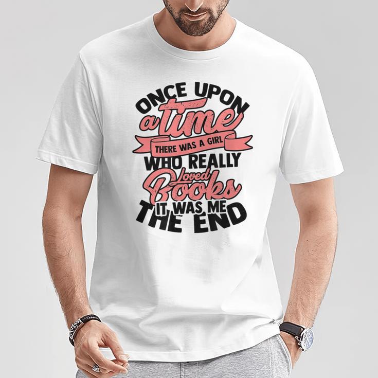 Once Upon a Time There Was a Girl Bookmark And Books T-Shirt Unique Gifts Once Upon a Time There Was a Girl Bookmark And Books T-Shirt Unique Gifts