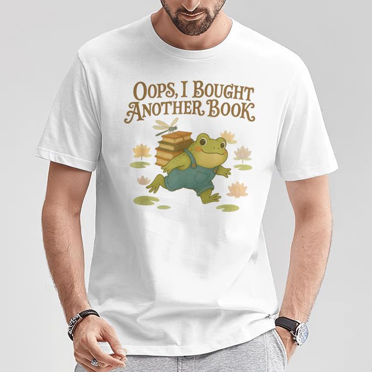 Oops I Bought Another Book Frog For Bookish Readers T-Shirt Unique Gifts