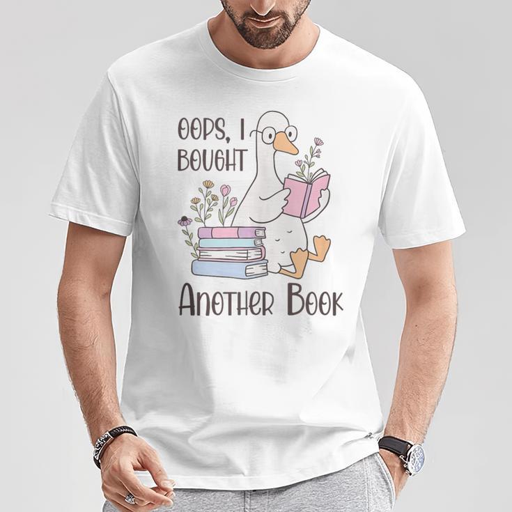 Oops I Bought Another Book Silly Goose T-Shirt Unique Gifts