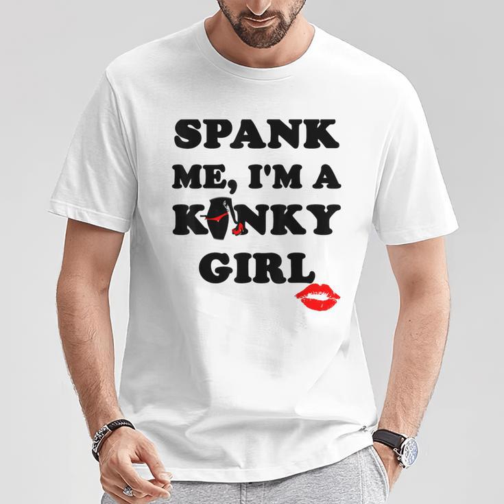 Pank Me I'm A Kinky Girl Tシャツ 面白い贈り物