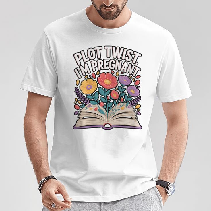 Plot Twist I’m Pregnant Book Lover Announcement T-Shirt Unique Gifts Plot Twist I’m Pregnant Book Lover Announcement T-Shirt Unique Gifts