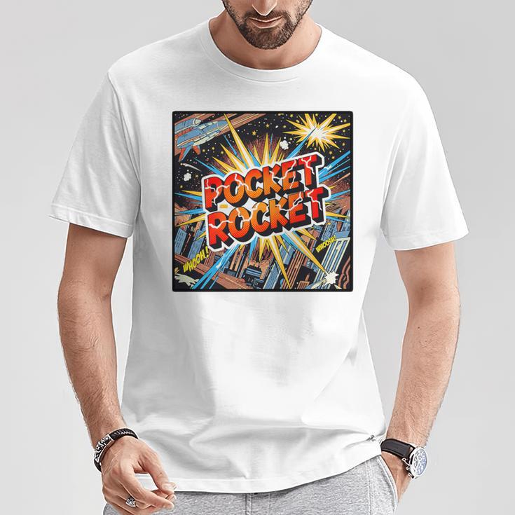 Pocket Rocket Comic Book Style Premium Tri-Blend T-Shirt Unique Gifts