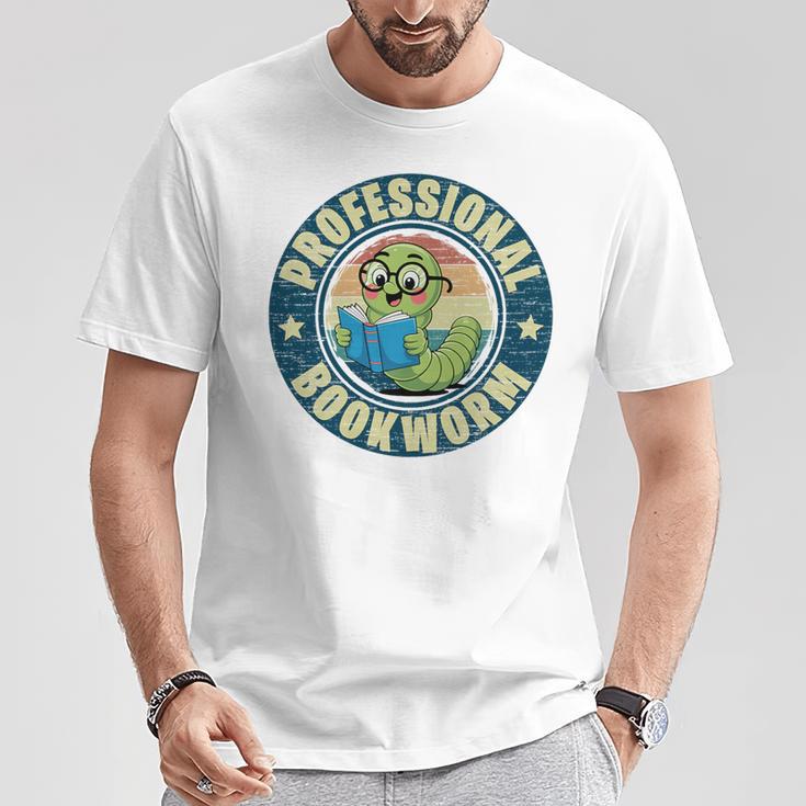 Professional Bookworm Bookish Book Nerd For Women Men Premium Tri-Blend T-Shirt Unique Gifts