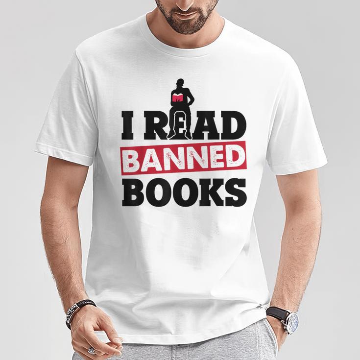 I Read Banned Books Banned Books Week Reading Men T-Shirt Unique Gifts I Read Banned Books Banned Books Week Reading Men T-Shirt Unique Gifts