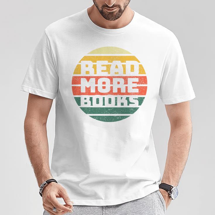 Read More Books Retro Vintage Book Lover Premium Tri-Blend T-Shirt Unique Gifts