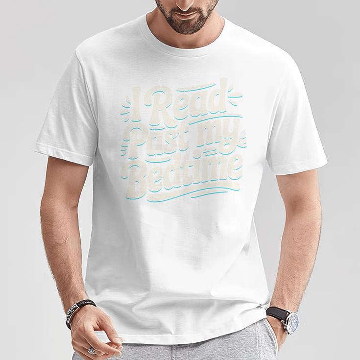 I Read Past My Bedtime Book Lover Reading Quote Premium Tri-Blend T-Shirt Unique Gifts
