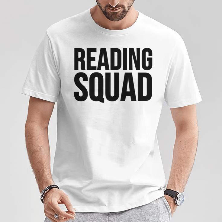Reader Book Lover Reading Squad T-Shirt Unique Gifts Reader Book Lover Reading Squad T-Shirt Unique Gifts