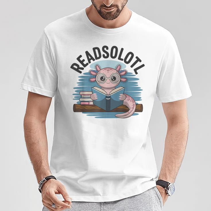 Readsolotl Book Lover Reading Axolotl Kids Reader T-Shirt Unique Gifts Readsolotl Book Lover Reading Axolotl Kids Reader T-Shirt Unique Gifts