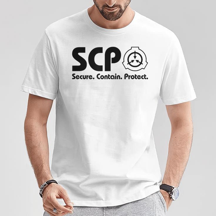 ScpecureContainProtect-Cp Foundation Tシャツ 面白い贈り物