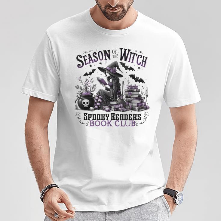 Season Of The Witch Spooky Readers Book Club Halloween Party T-Shirt Unique Gifts