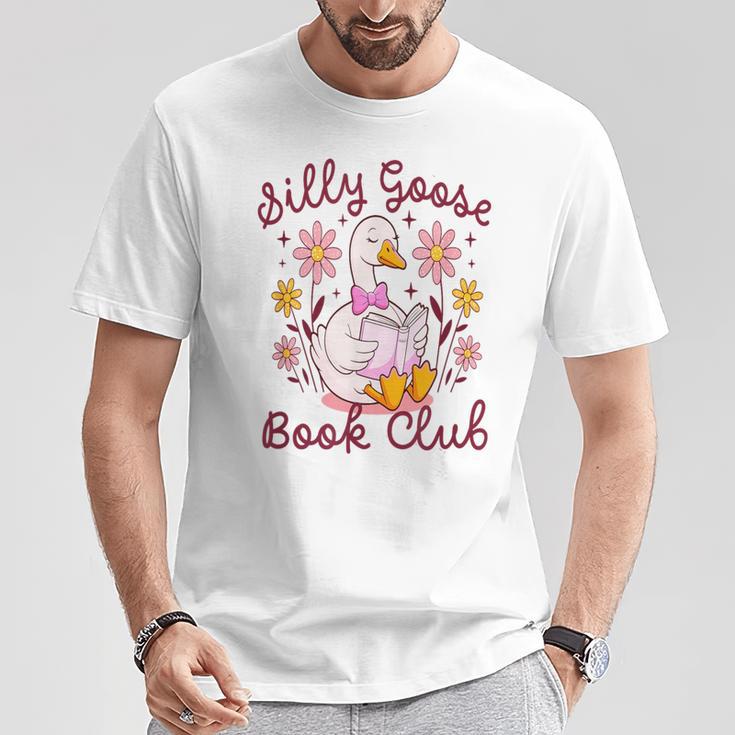 Silly Goose Book Club Reading Girl T-Shirt Unique Gifts