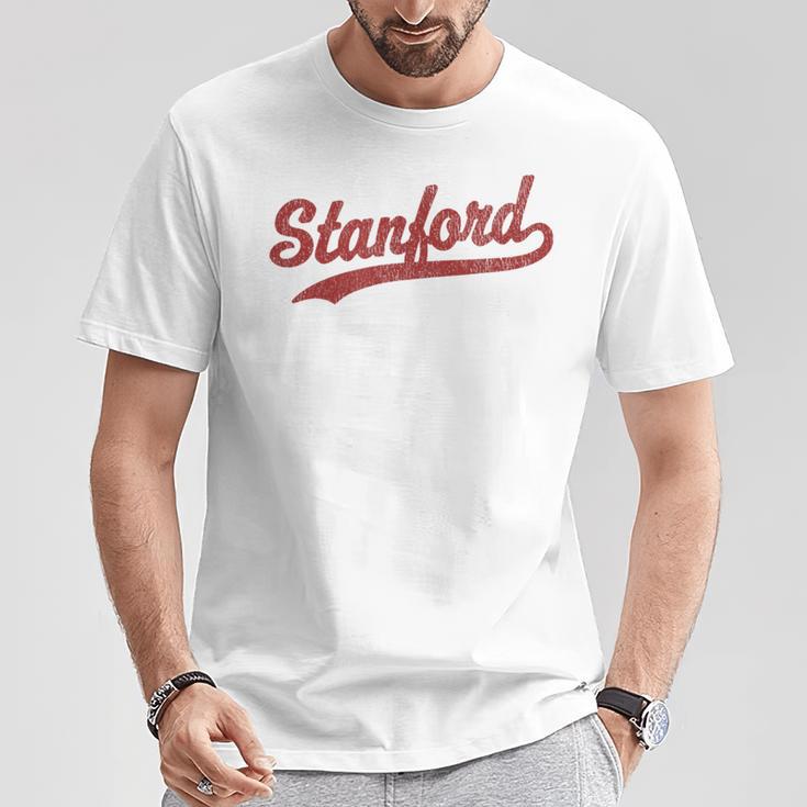 Stanford California Ca ビンテージスポーツグラフィック Tシャツ 面白い贈り物