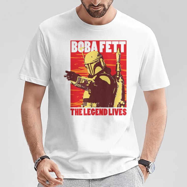 Star Wars The Book Of Boba Fett The Legend Lives Poster V-2 T-Shirt Unique Gifts
