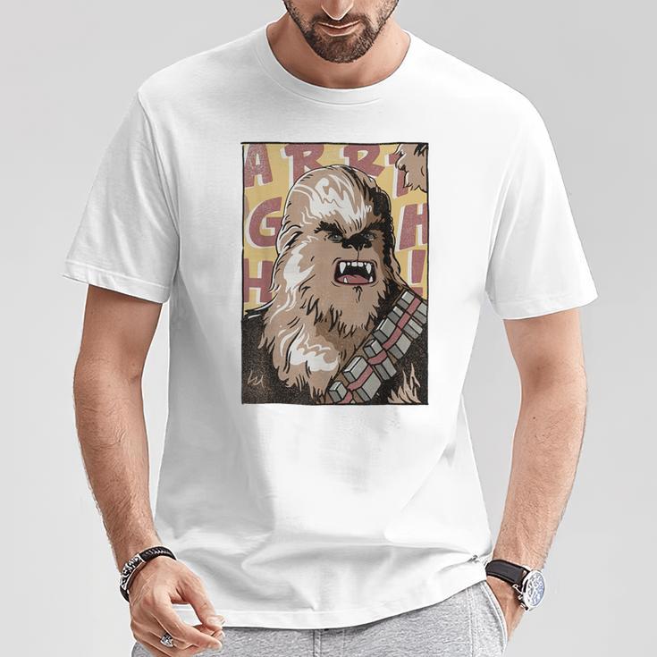 Star Wars Chewbacca Comic Book Character Portrait T-Shirt Unique Gifts