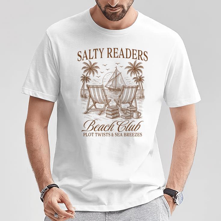 Summer Vibes Reading Book Lover Salty Readers Beach Club T-Shirt Unique Gifts Summer Vibes Reading Book Lover Salty Readers Beach Club T-Shirt Unique Gifts