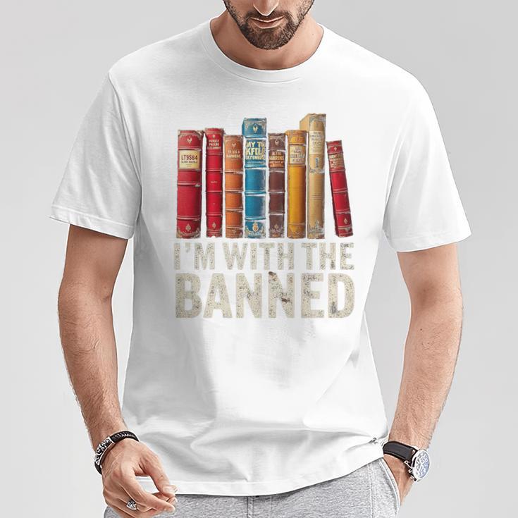 Support Banned Books Freedom I'm With The Banned T-Shirt Unique Gifts Support Banned Books Freedom I'm With The Banned T-Shirt Unique Gifts
