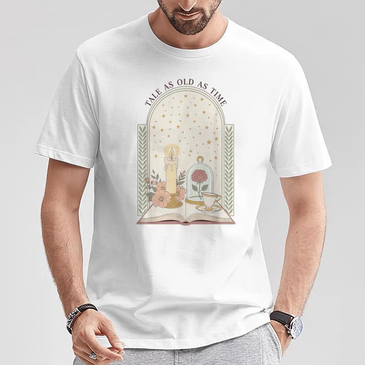 Tale As Old As Time Rose Candle And Book T-Shirt Unique Gifts